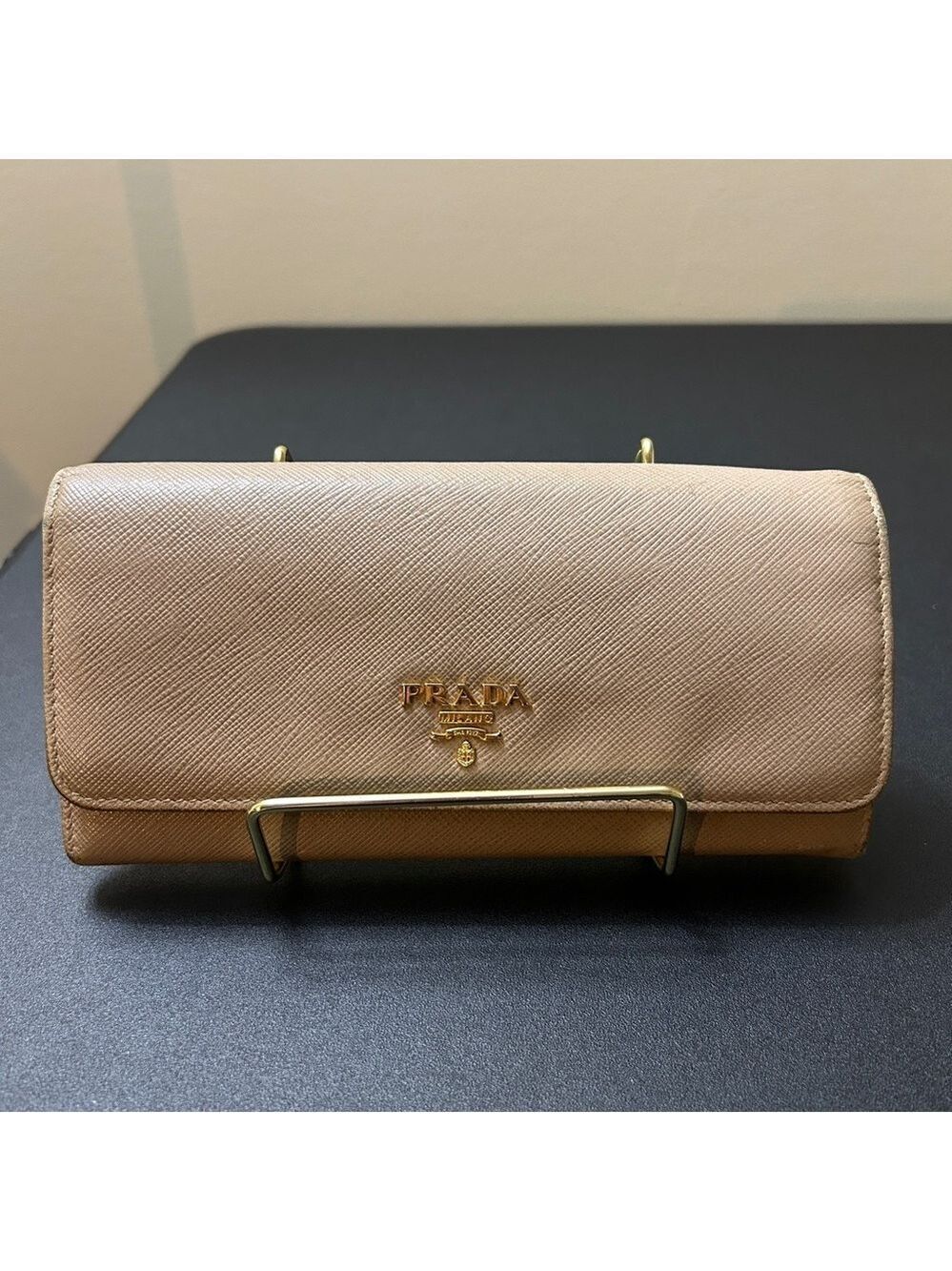 Prada Long Double Snap Wallet